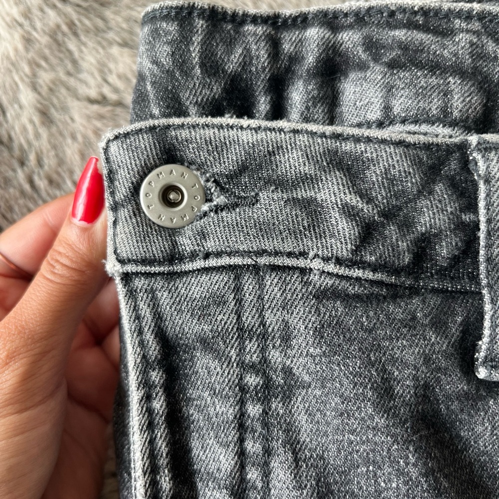 Topman Charcoal Skinny Jeans